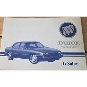 1994 Buick LeSabre Owner's Manual Original Vintage Car Guide